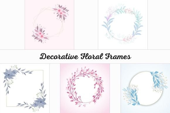 Decorative Floral Frames Set: A Practical Design Resource