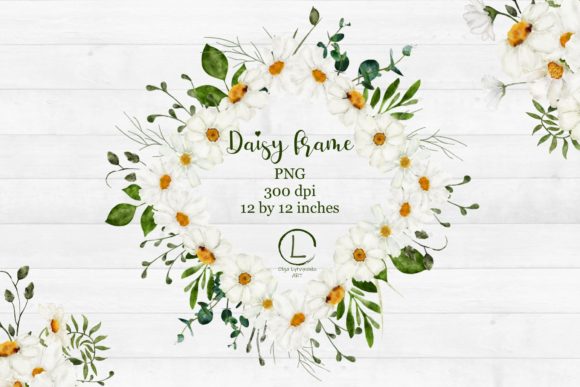 Elevate Your Summer Designs with a Beautiful Floral Watercolor Frame