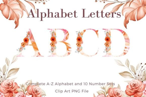Floral Alphabet Sublimation Watercolor: A Complete Guide to Creating with Printable Alphabet PNGs