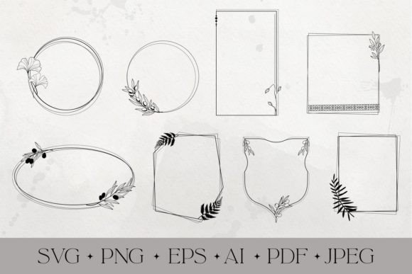 Floral Frames in Greek Style SVG Bundle as a Strategic Visual Asset