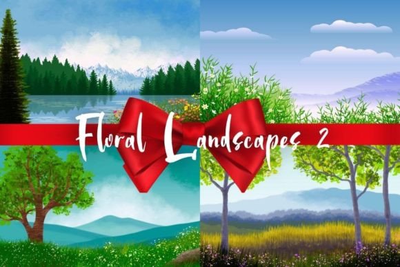 Floral Landscapes for Vibrant Design