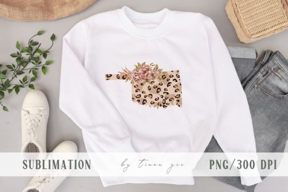 How Floral Leopard Oklahoma Map Sublimation Is Reshaping Personalized Print-on-Demand Design