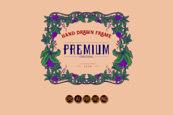 The Art and Practical Magic of Classic Frame Wine Labels with Floral Vector Illustrations